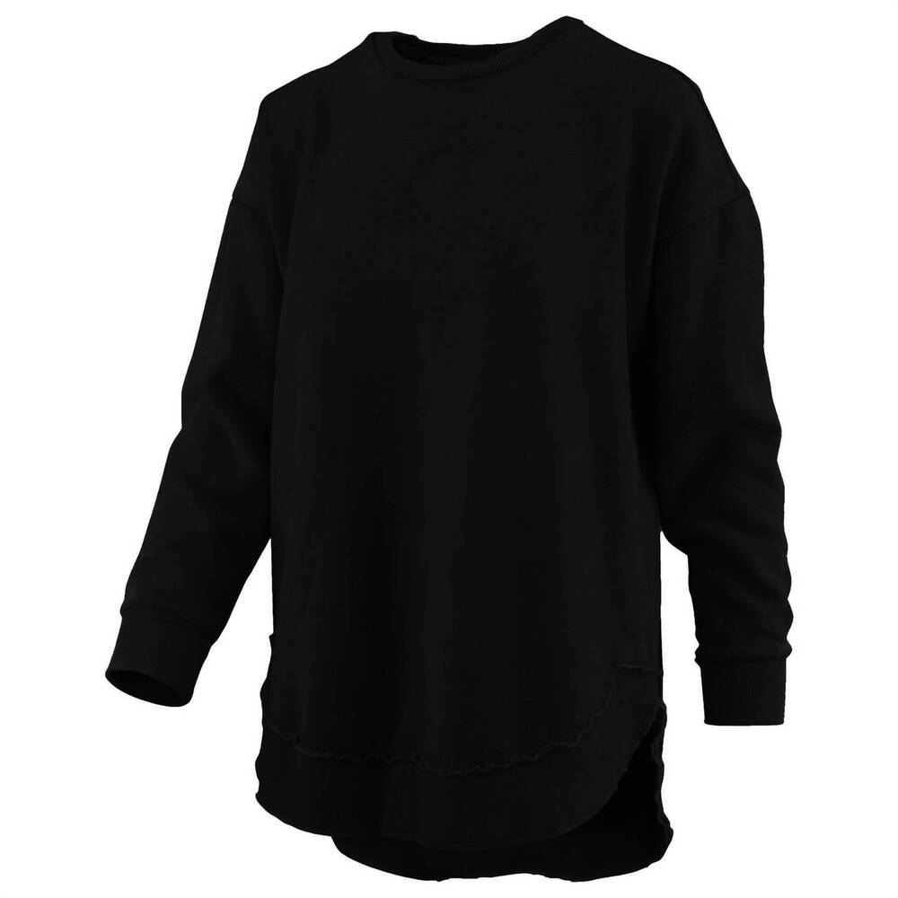NEW COUTURE TEE COMPANY women's comfy round here sweatshirt in black